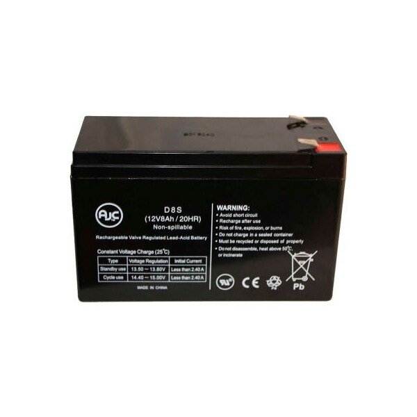 Battery Clerk UPS Battery, Compatible with X-treme XVRT-2200 XVRT-3000 UPS Battery, 12V DC, 8 Ah XVRT-2200-XVRT-3000-X-treme-12V-8Ah-UPS - main
